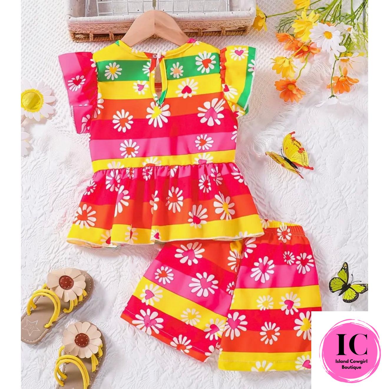 Over The Rainbow Toddler Short Outfit