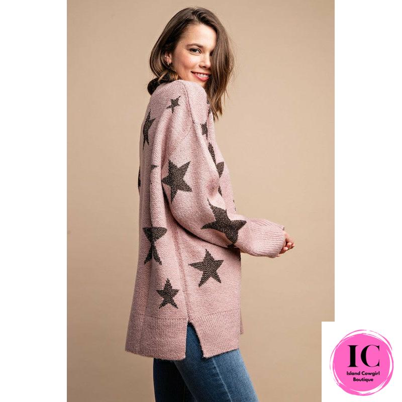 Good News Dusty Rose Tunic Sweater