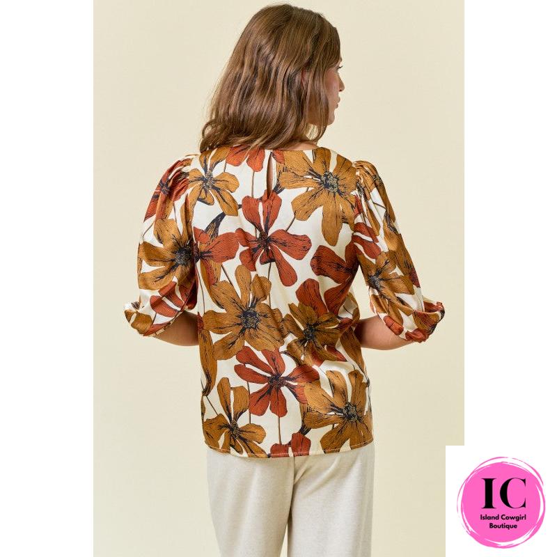 Better Than You Know Rust Blouse