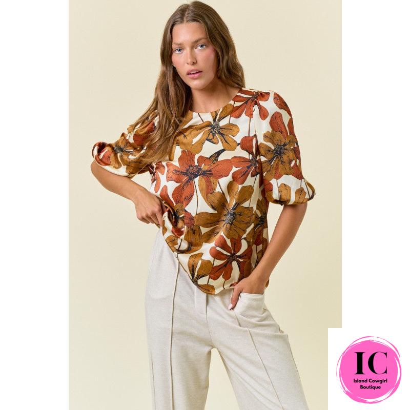 Better Than You Know Rust Blouse