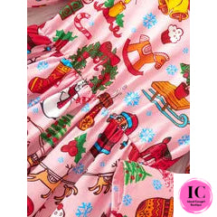 Holly Jolly Pink Toddler Dress