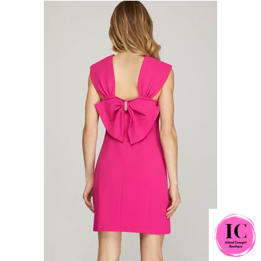 All The Drama Hot Pink Dress