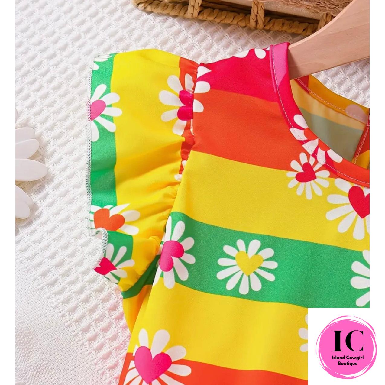 Over The Rainbow Toddler Short Outfit