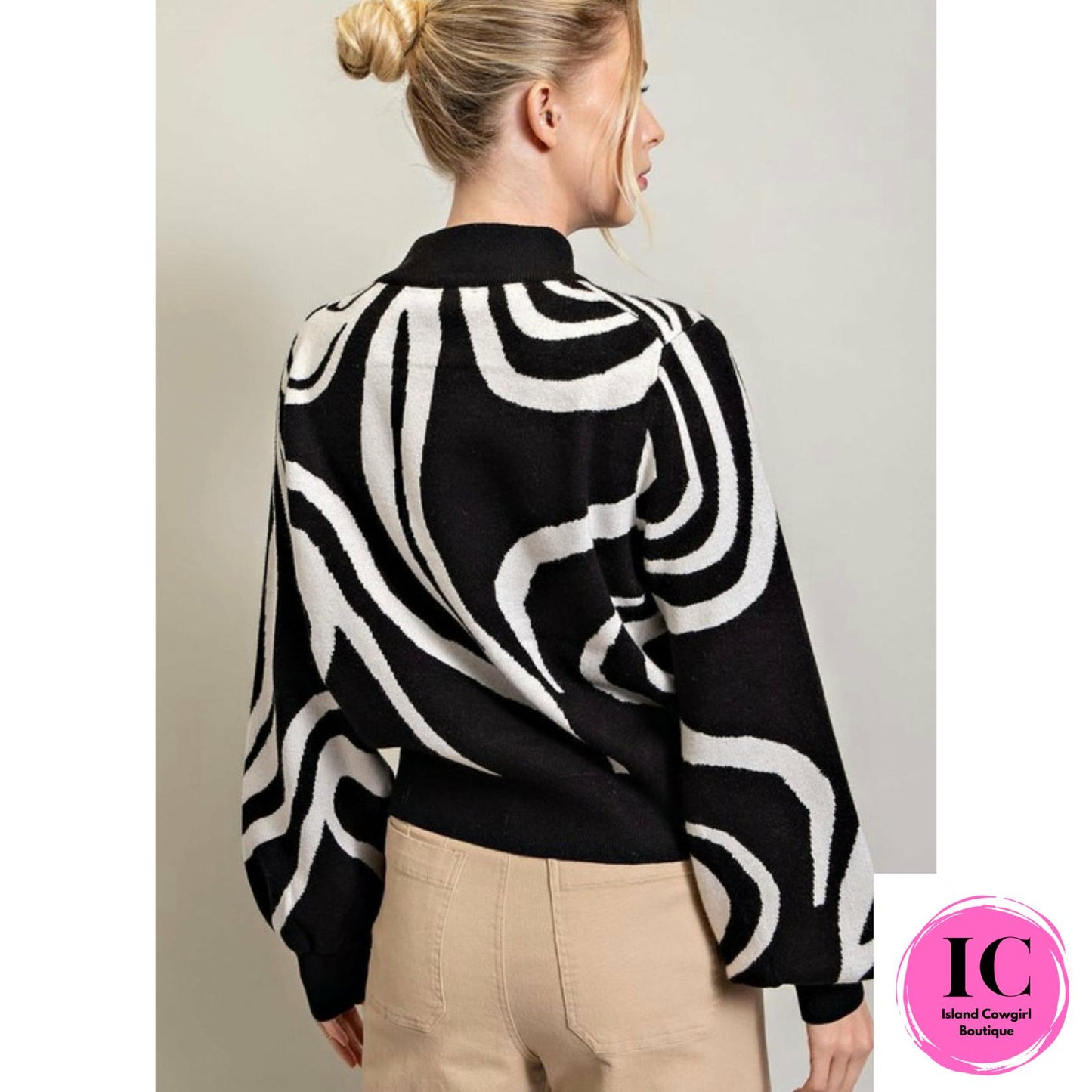 From Now On Zebra Sweater