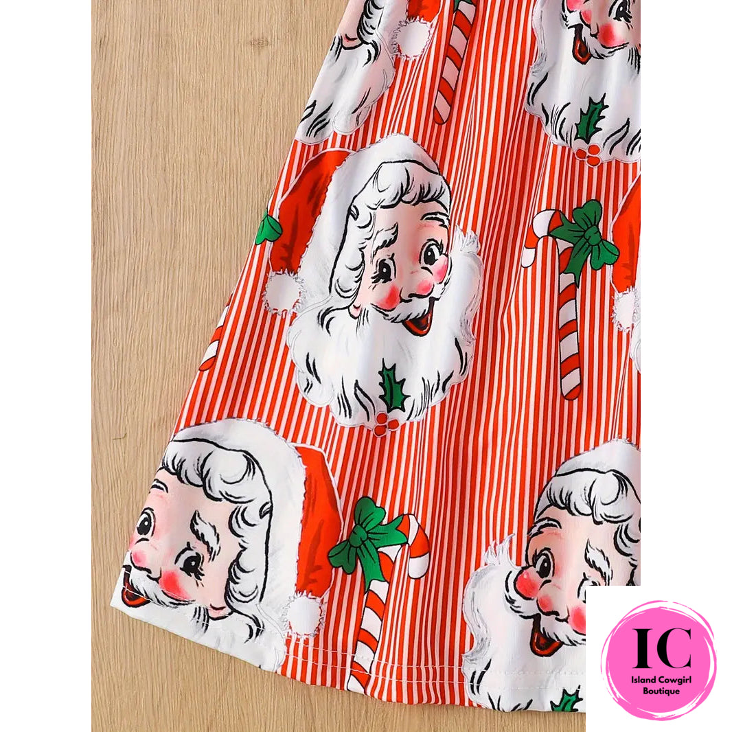 Vintage Red Stripped Santa Dress