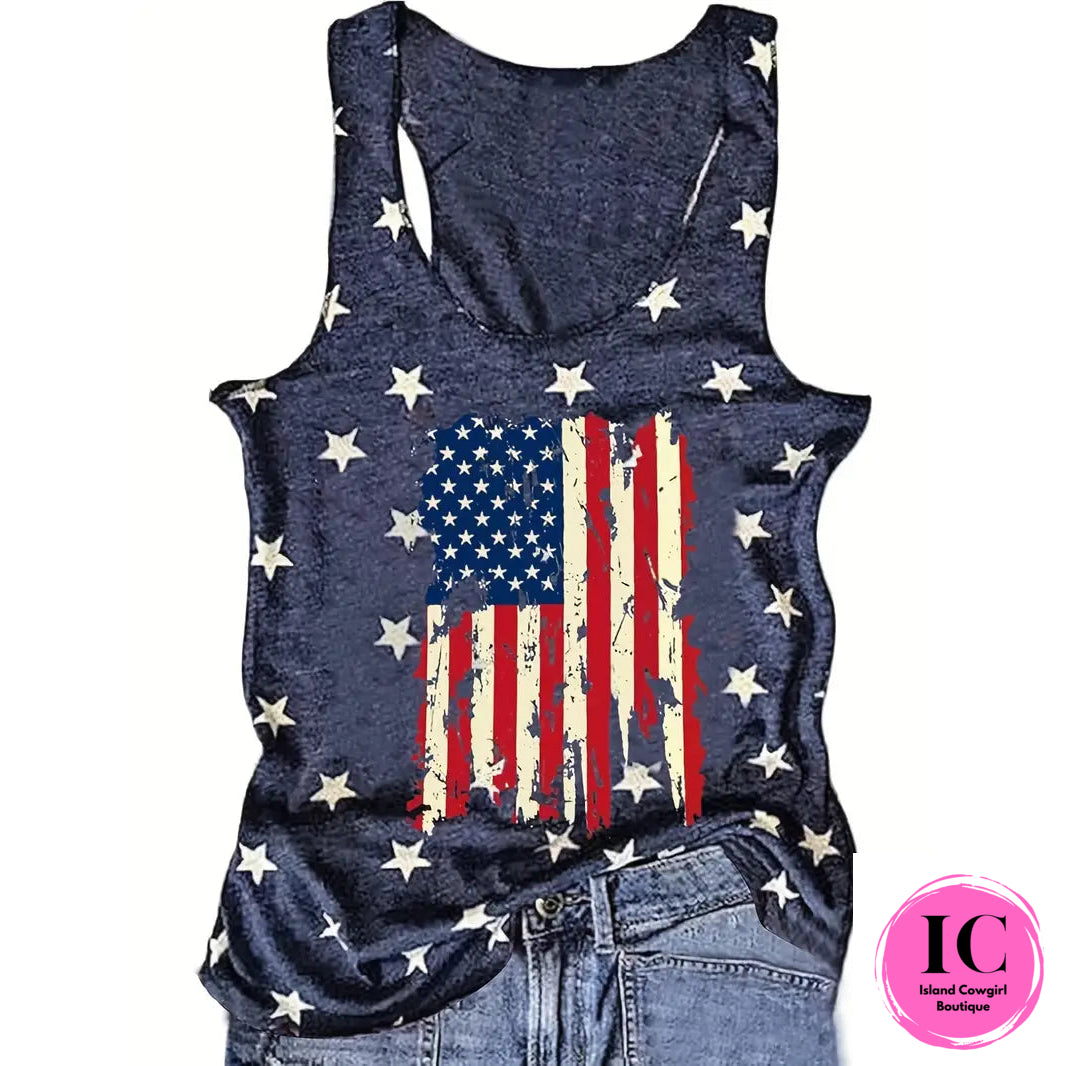 Here For The Fireworks Tank Top