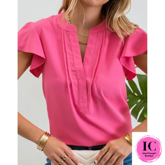 Find Your Way Light Fuchsia Top