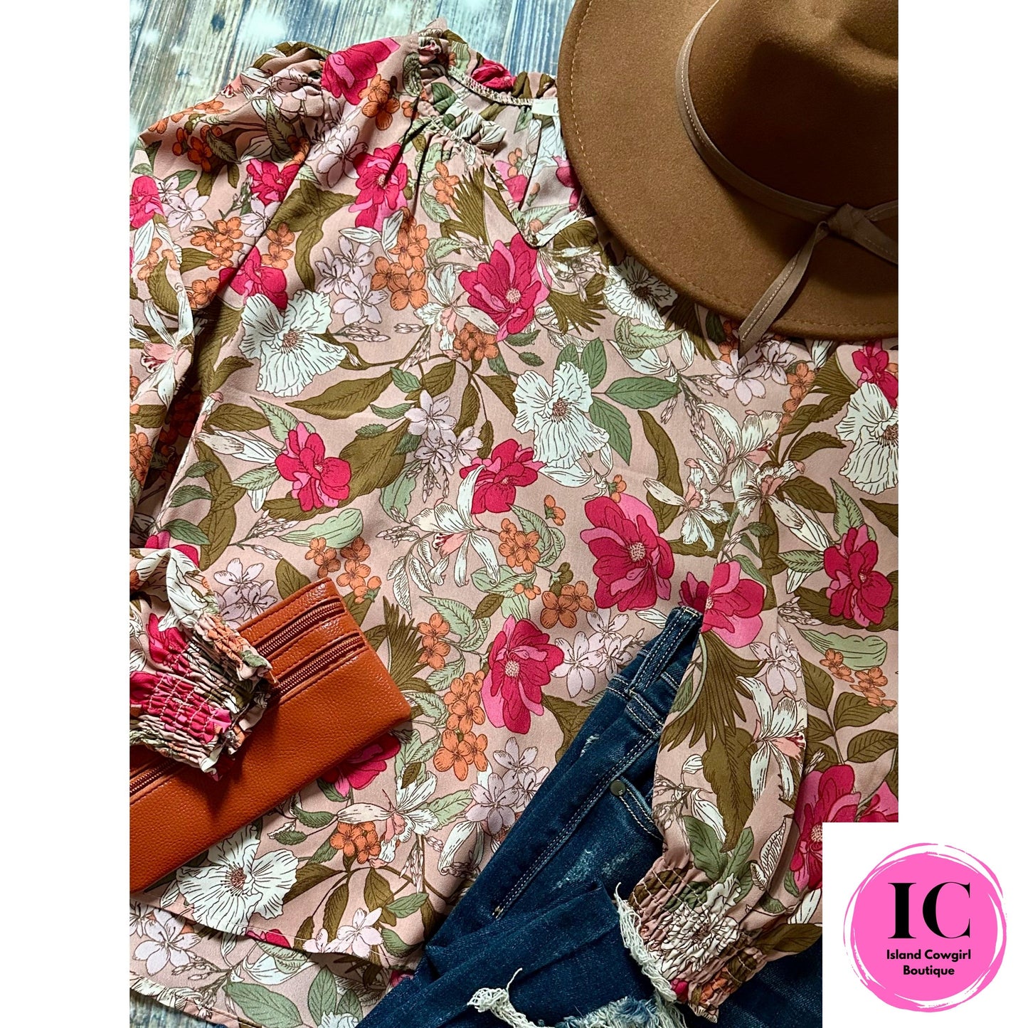 Take Your Turn Floral Blouse