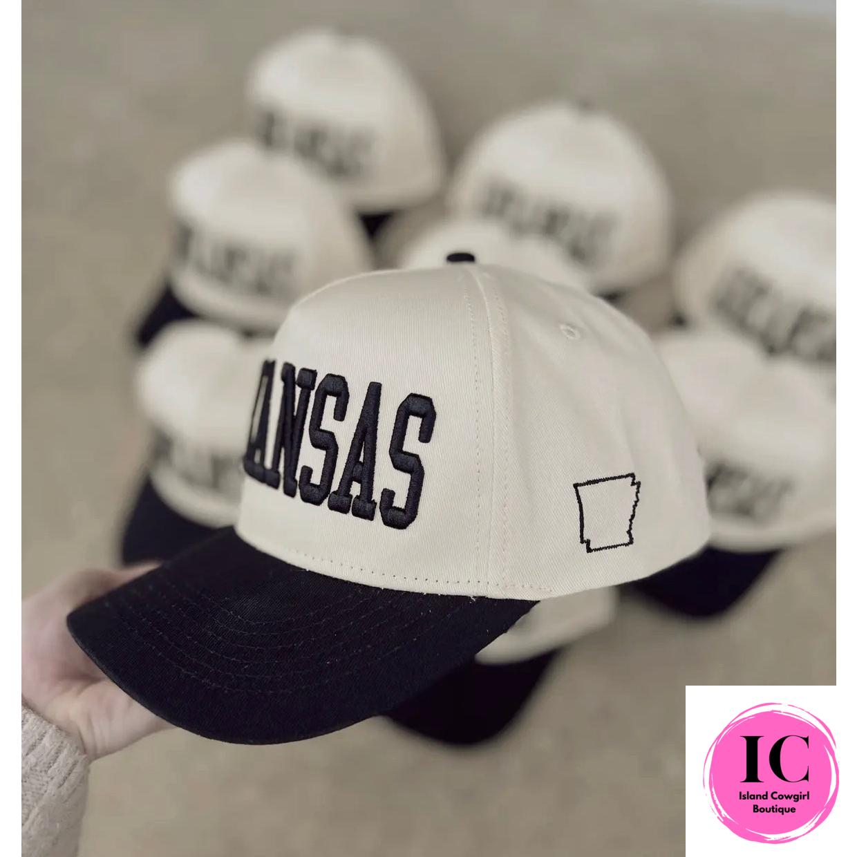Arkansas Shade of Black Vintage Trucker Hat