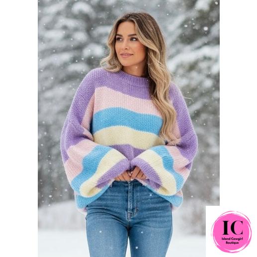 Have Your Fun Striped Sweater