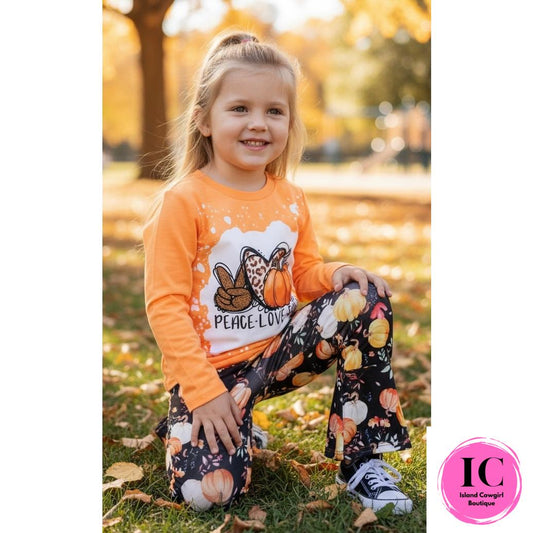 Peace Love Fall Toddler Outfit