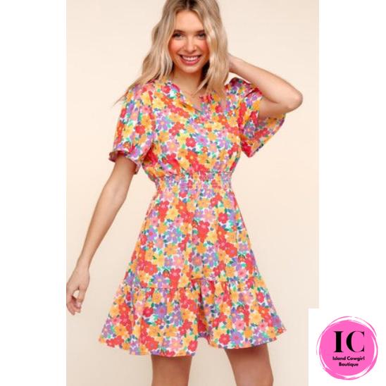 Feeling So Free Floral Dress