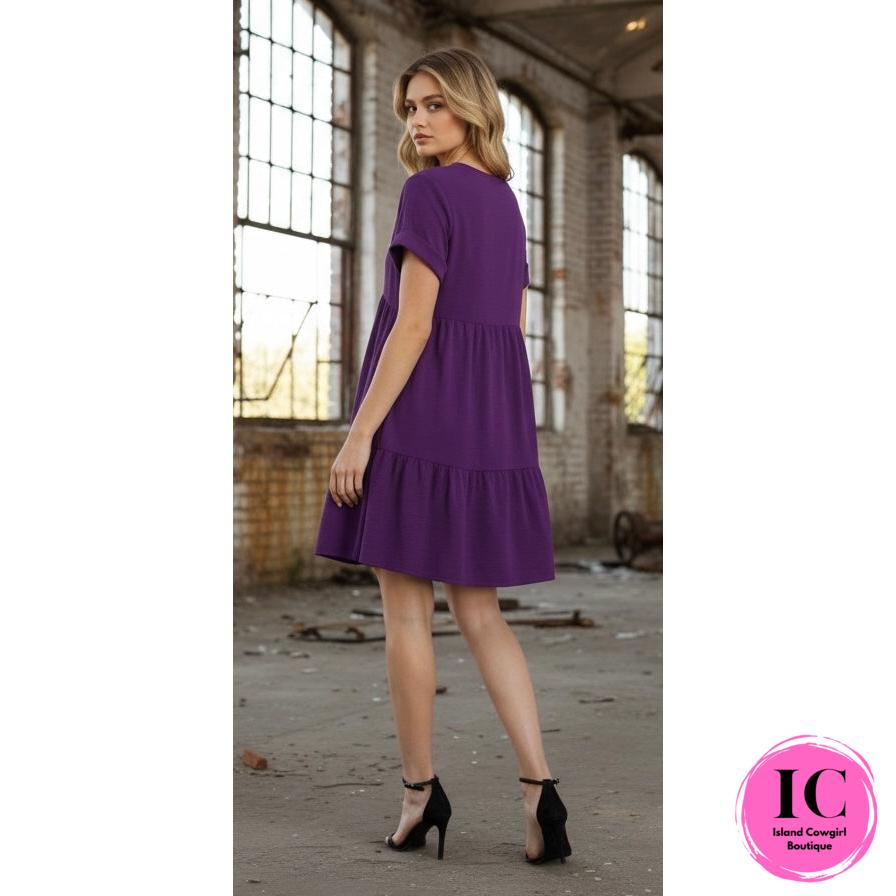 Your Wildest Dreams Purple Babydoll Dress