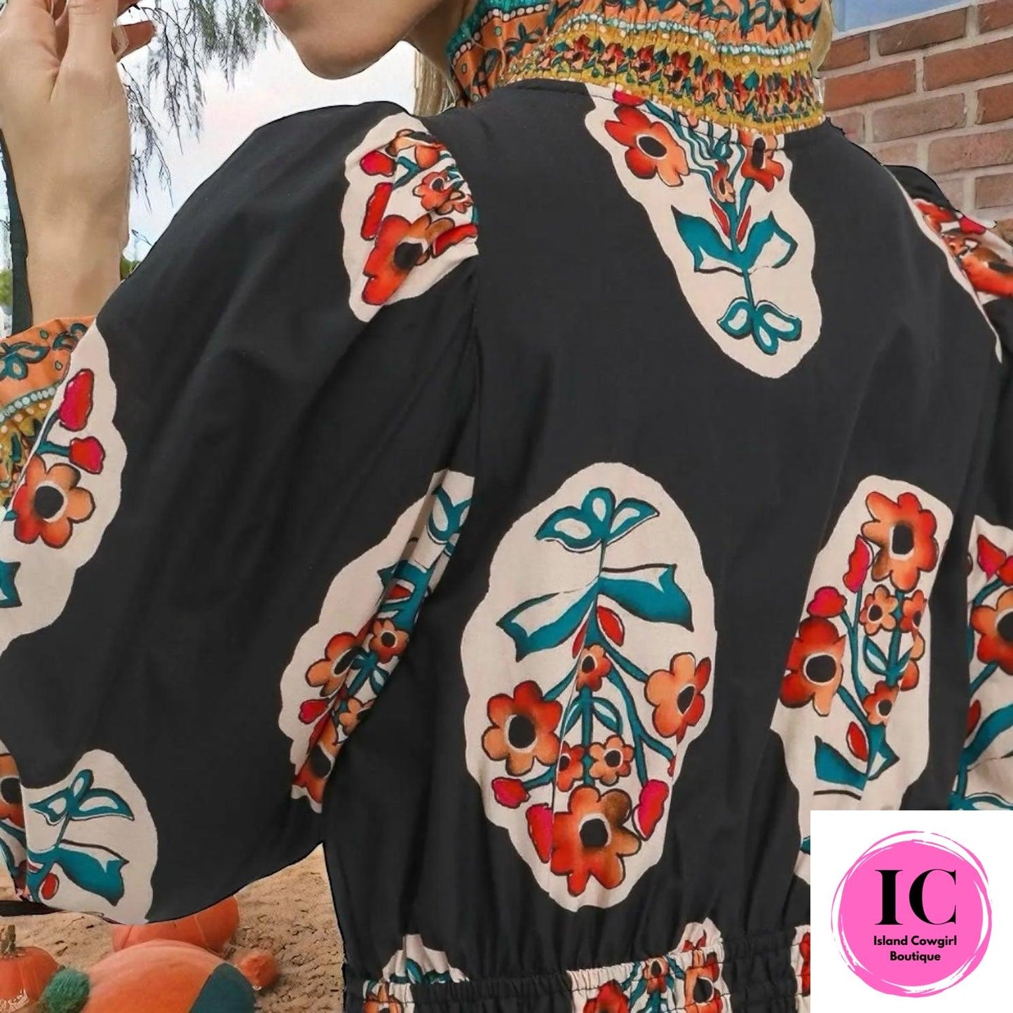 Over Time Black Floral Maxi Dress