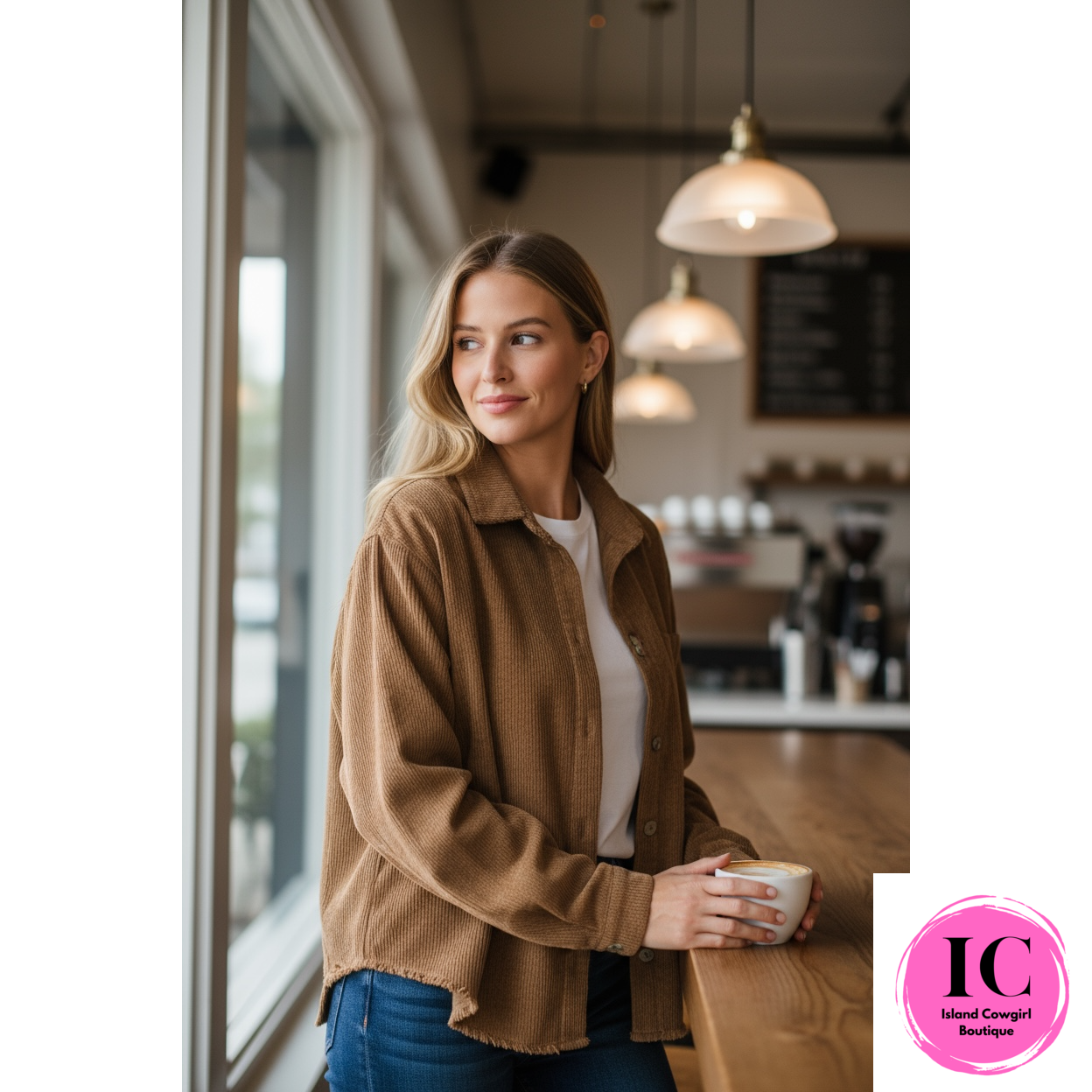 Be Yourself Distressed Cropped Jacket