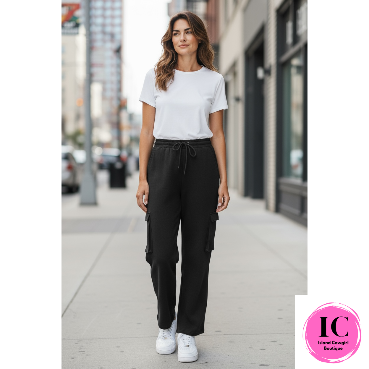 Ready For The Day Black Joggers