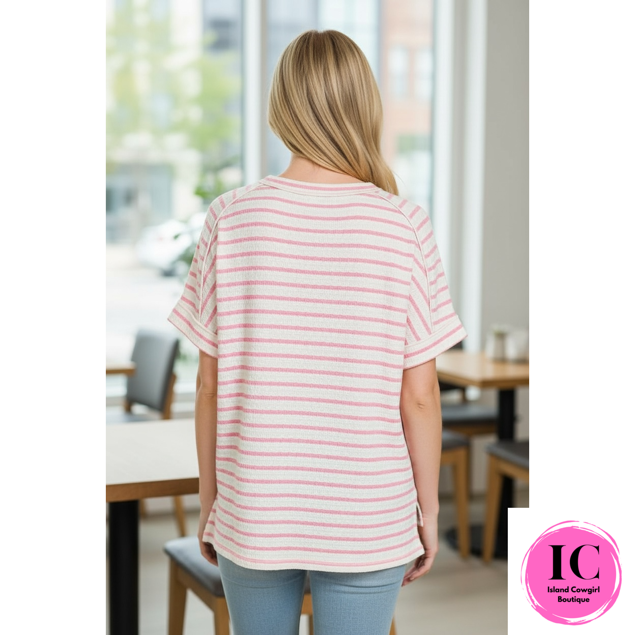 Curvy Girl Life With You Pink Textured Top