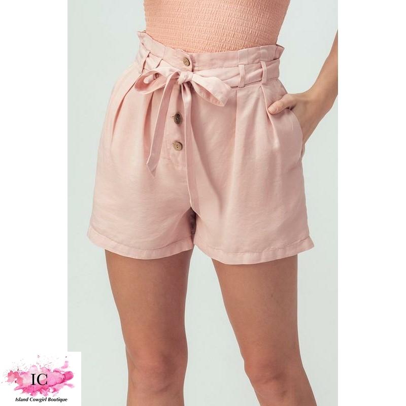 It's All Possible Paper Bag Shorts - Island Cowgirl Boutique