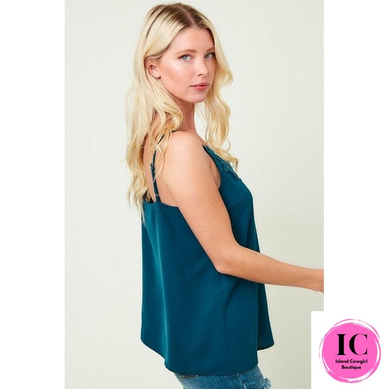 Feeling Confident Lace Tank Top - Island Cowgirl Boutique