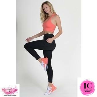 On the Run High Waisted Leggings - Island Cowgirl Boutique
