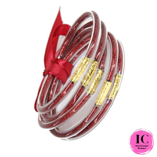 Sparkle Jelly Tube Bracelets