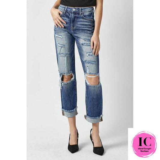 Risen: Proof Of Sass Distressed Jeans