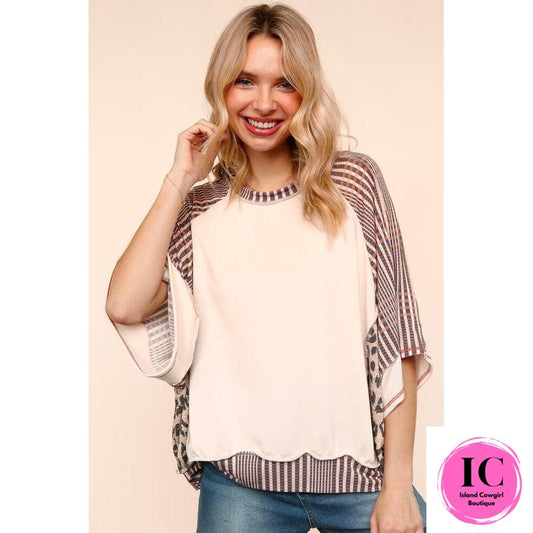 Today's The Day Taupe Leopard Top