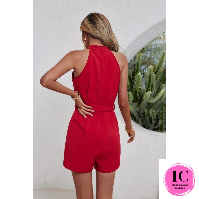 No Comparison Red Romper