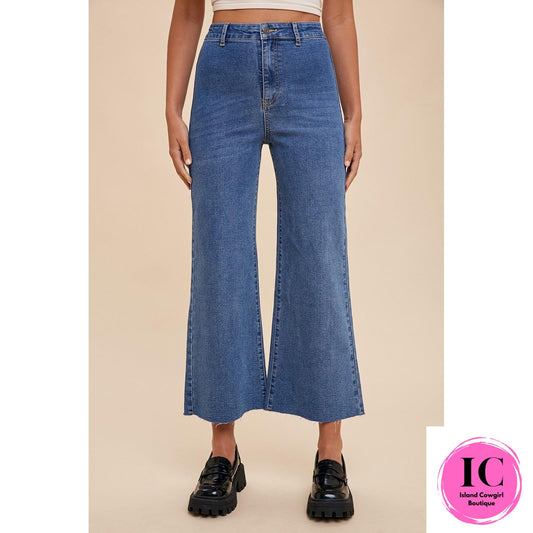 All You Could Want Medium Wash Wide Leg Jeans
