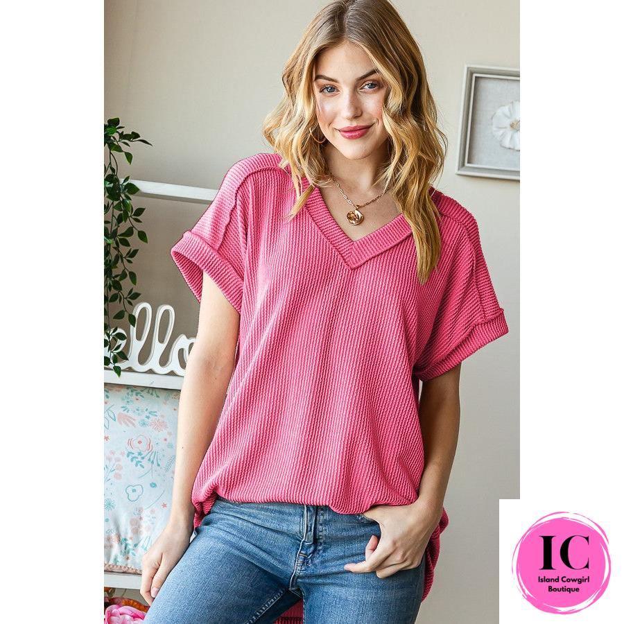 Style Statement Ribbed Top