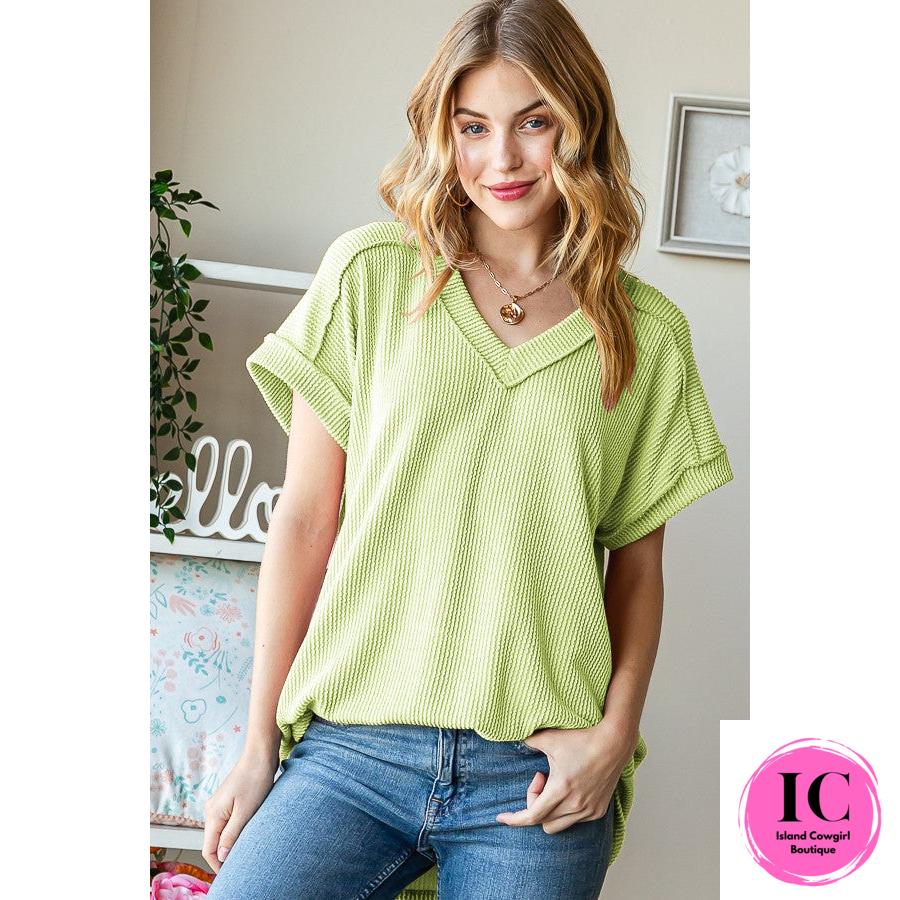 Style Statement Ribbed Top