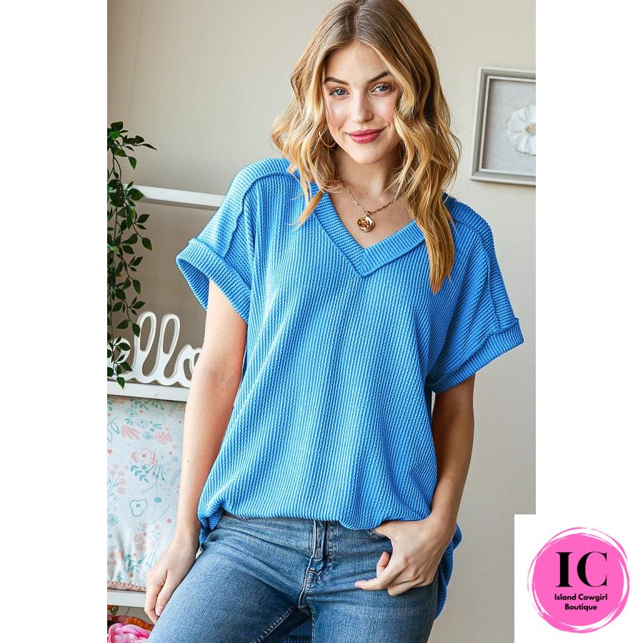 Style Statement Ribbed Top