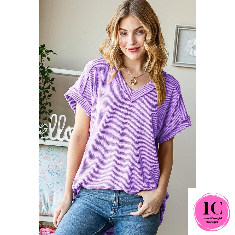 Style Statement Ribbed Top