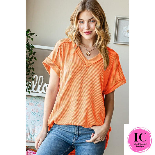 Style Statement Ribbed Top