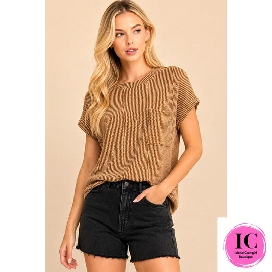 Return To It Ribbed Short Sleeve
