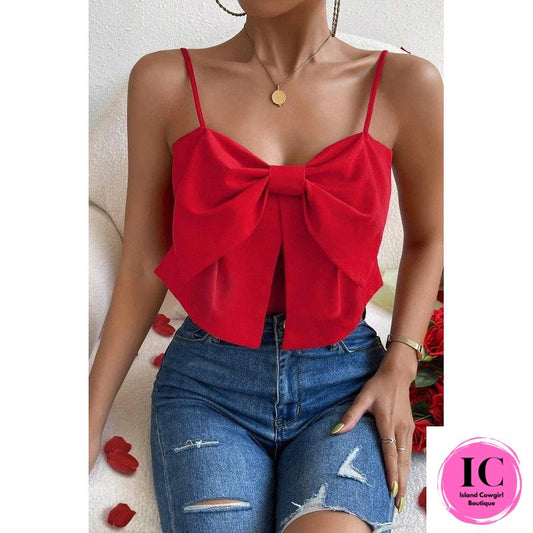 All About It Red Cami Top