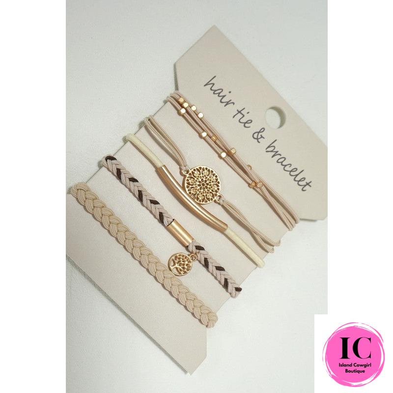 Boho Knot Bracelet Hair Ties