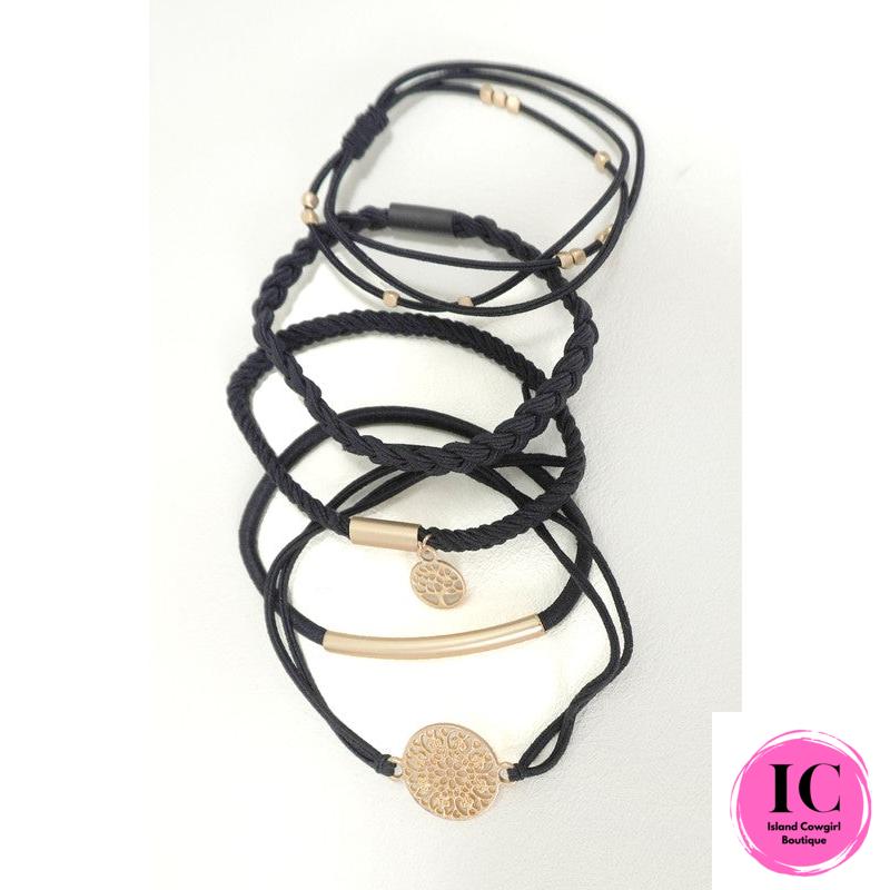 Boho Knot Bracelet Hair Ties