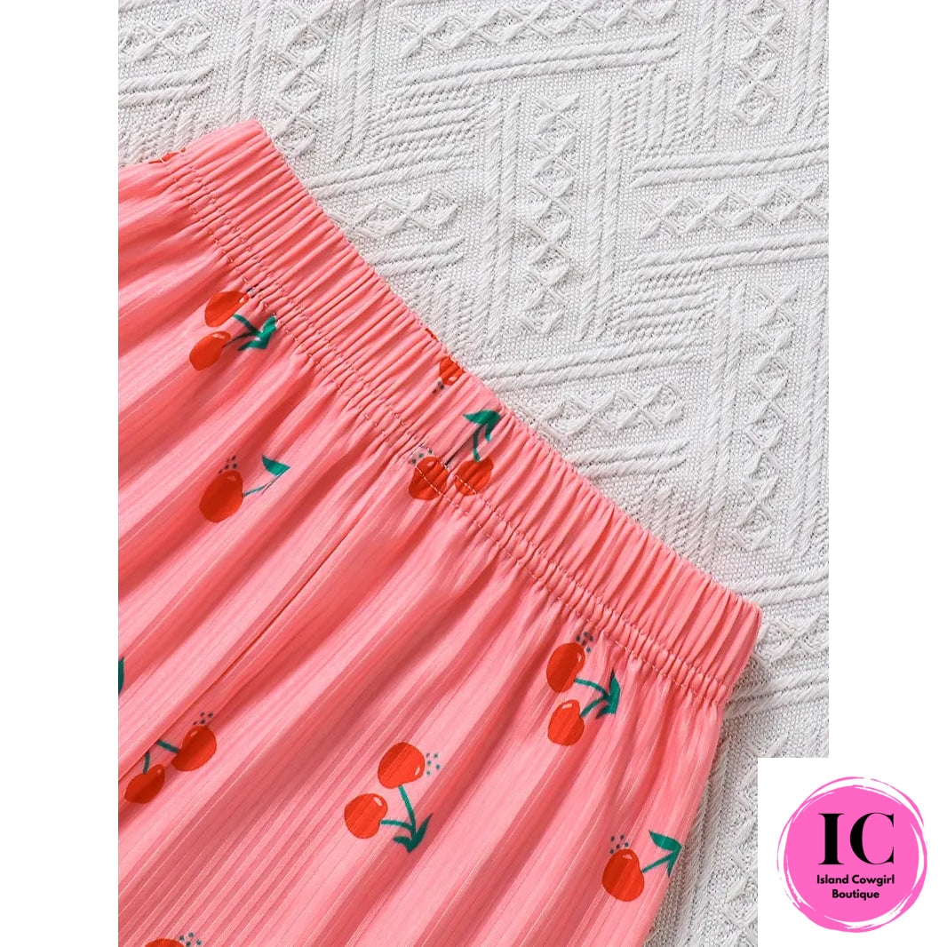 Cherry Blossom Toddler Outfit