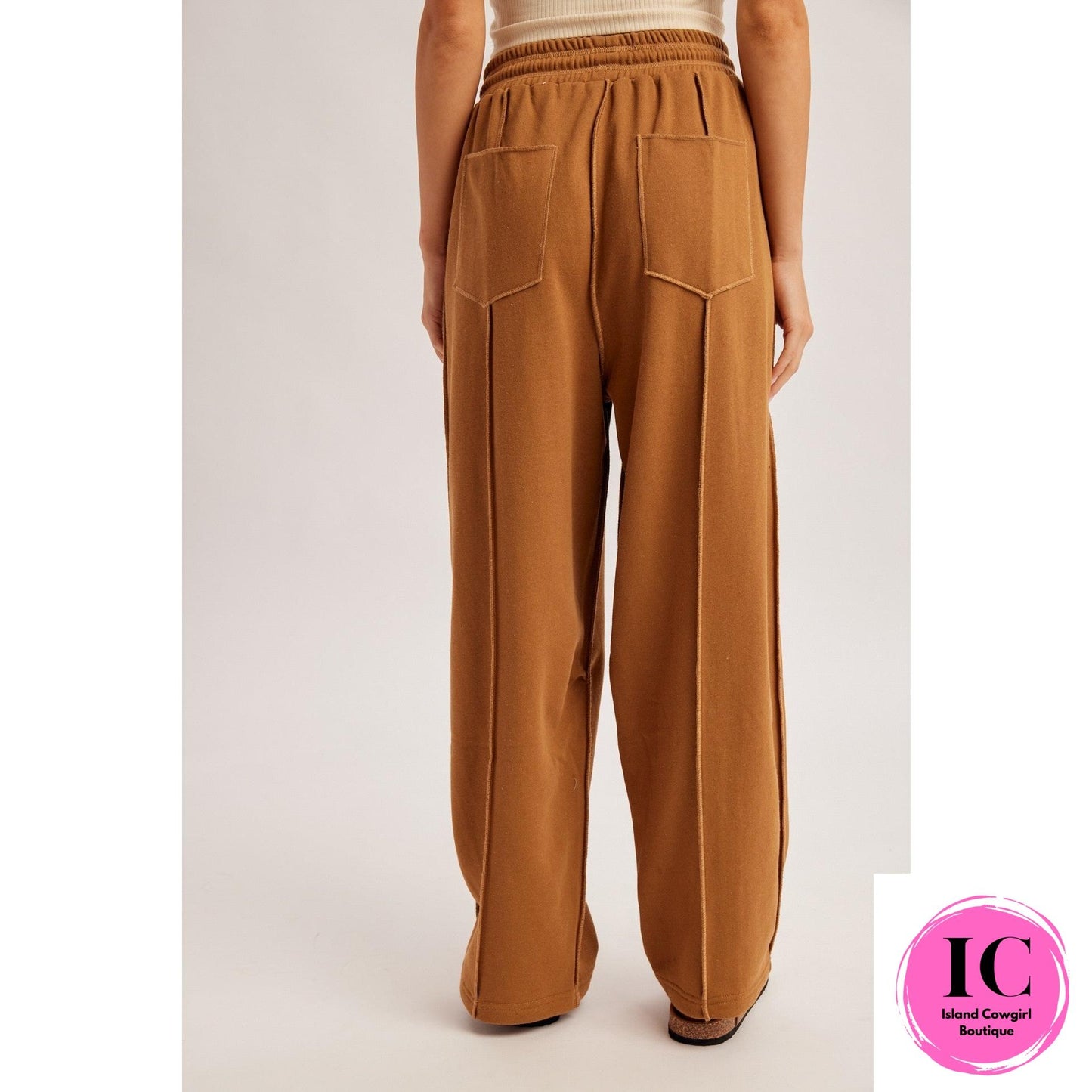 Love Like This Mocha Barrel Utility Pants