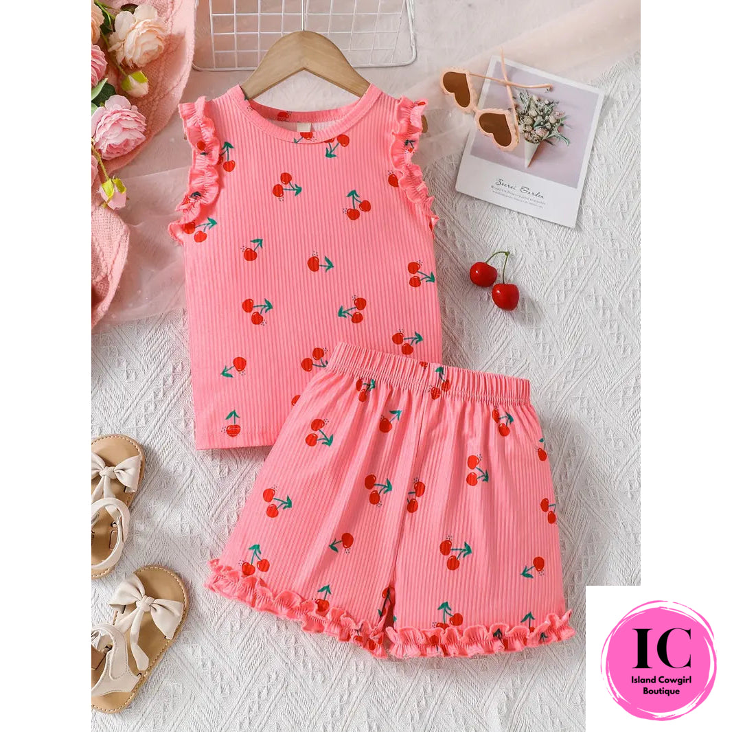 Cherry Blossom Toddler Outfit