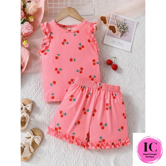 Cherry Blossom Toddler Outfit