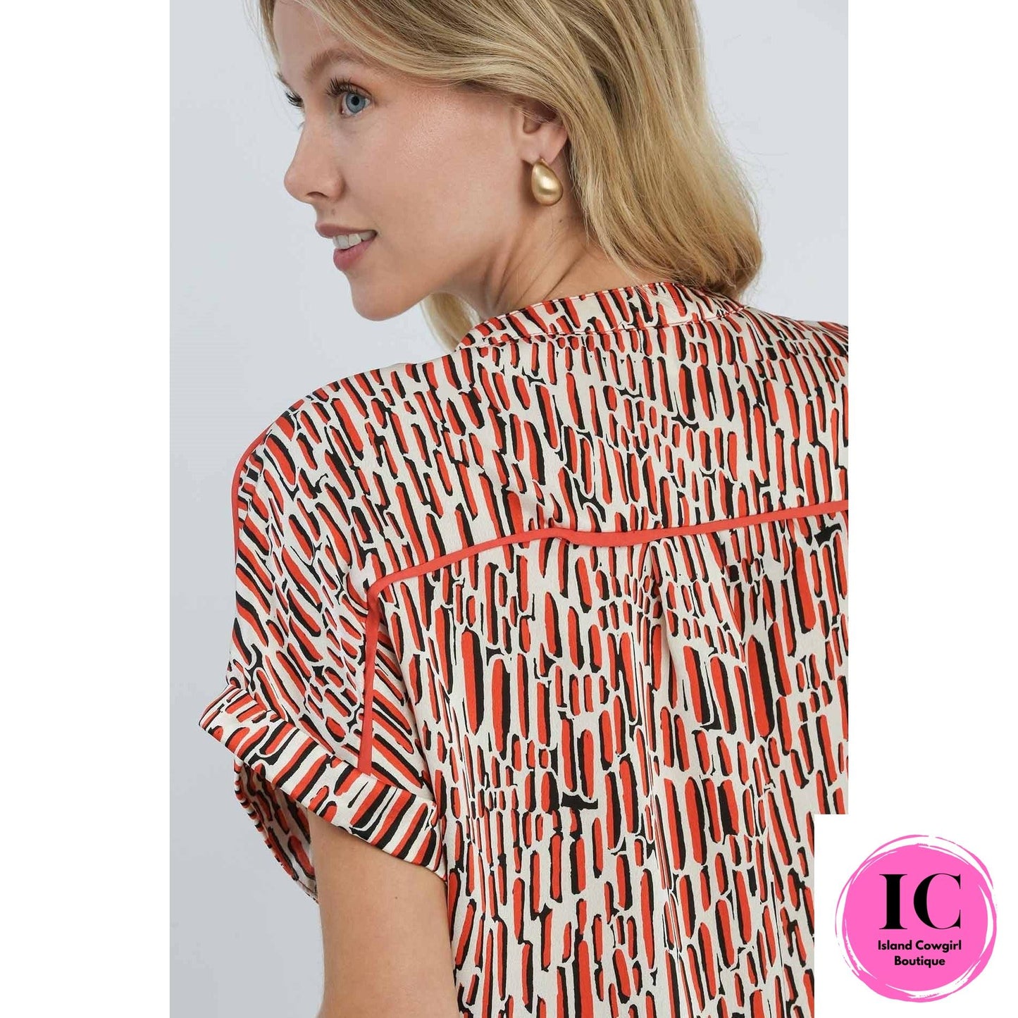 Stamp Of Approval Rust Blouse