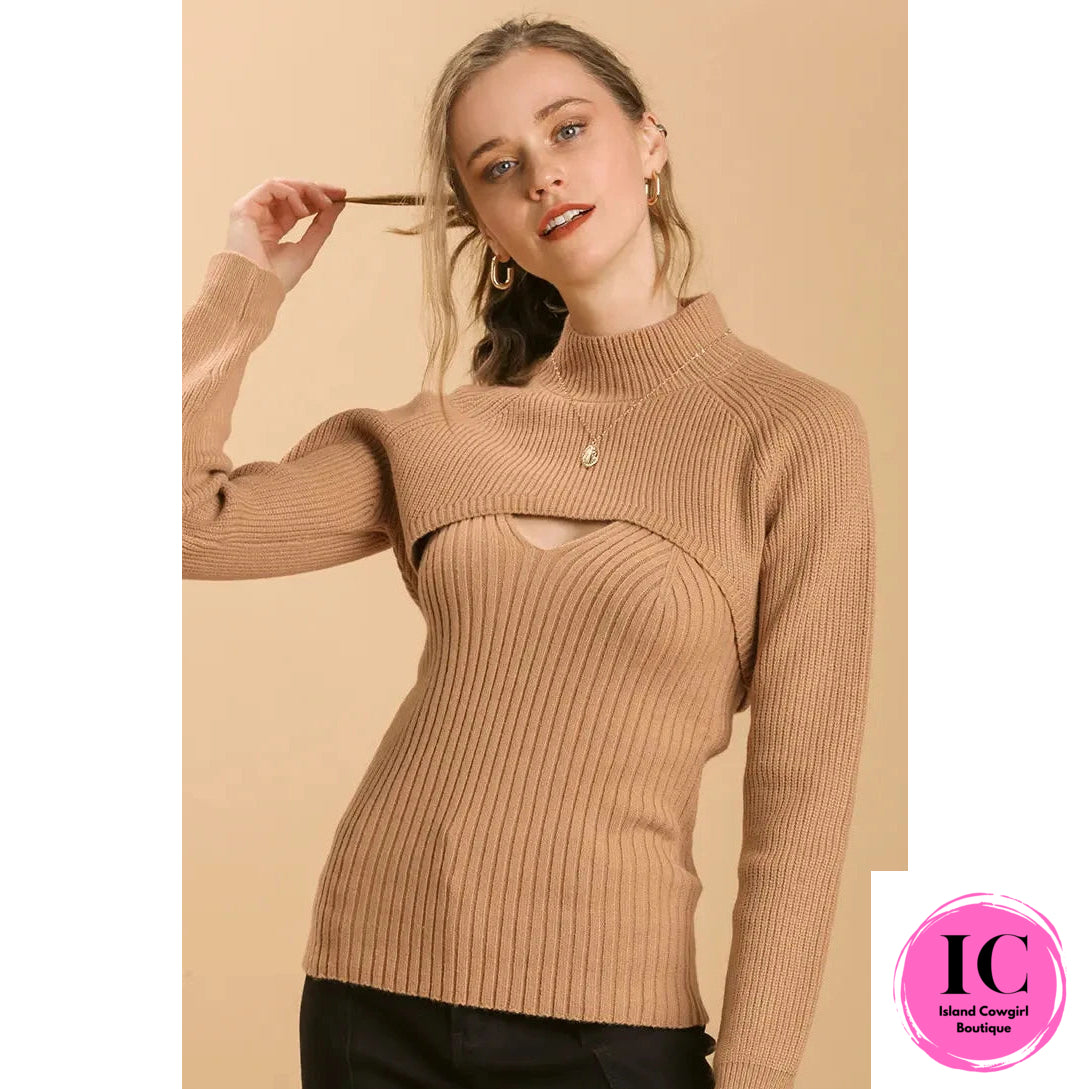 Always Worth It Sand Sweater