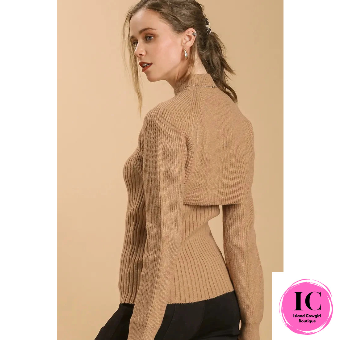 Always Worth It Sand Sweater