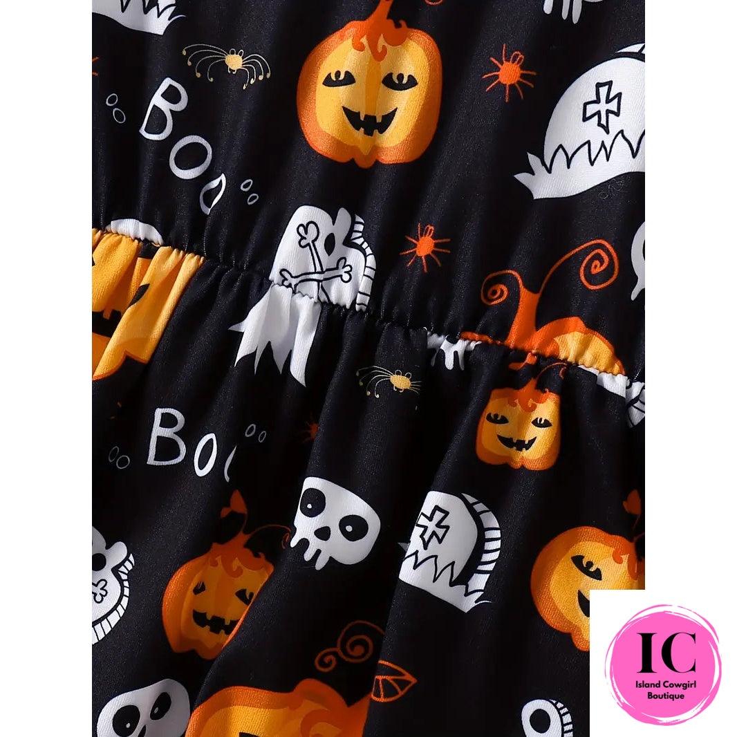 Spooky Halloween Toddler Dress