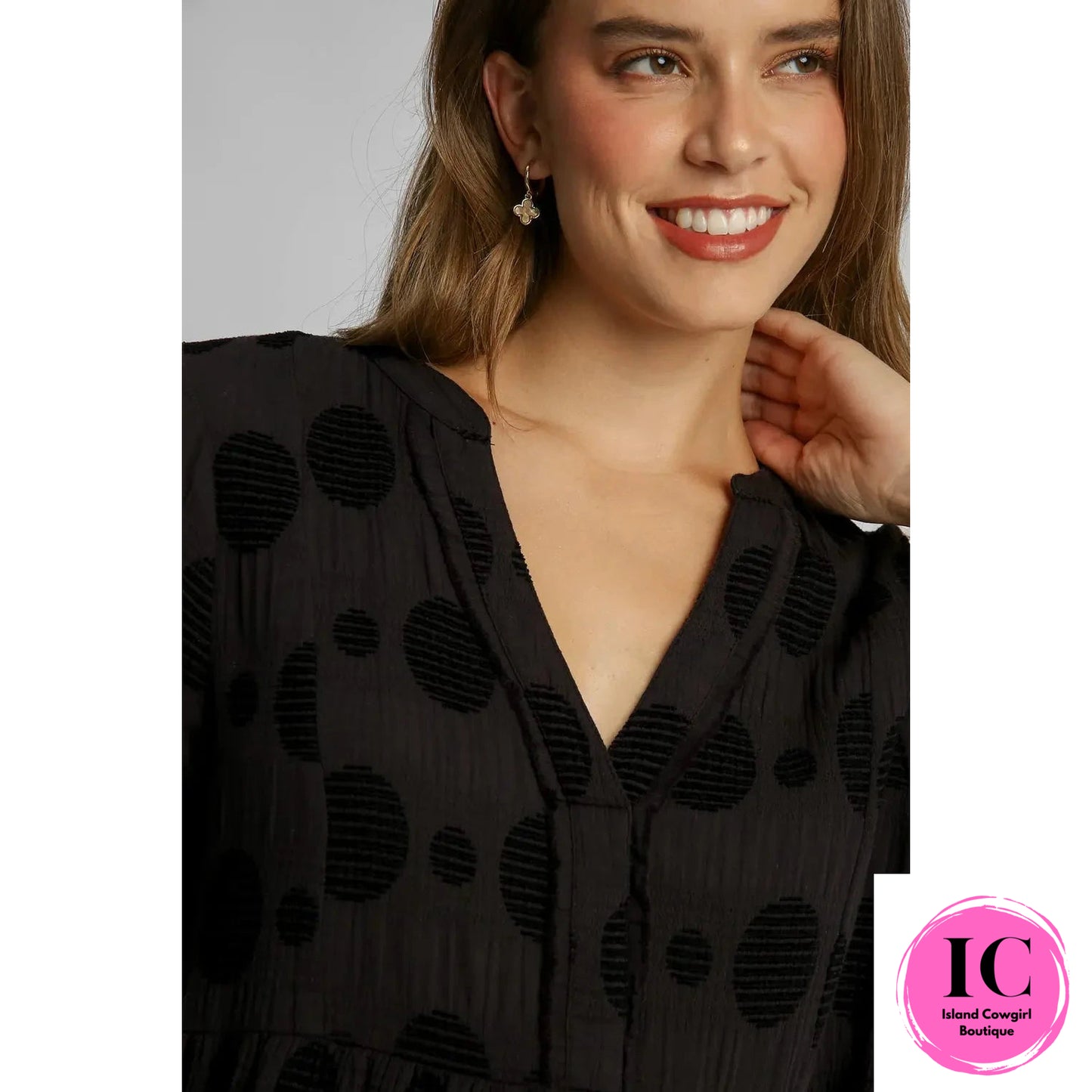 Love Life Black Babydoll Top