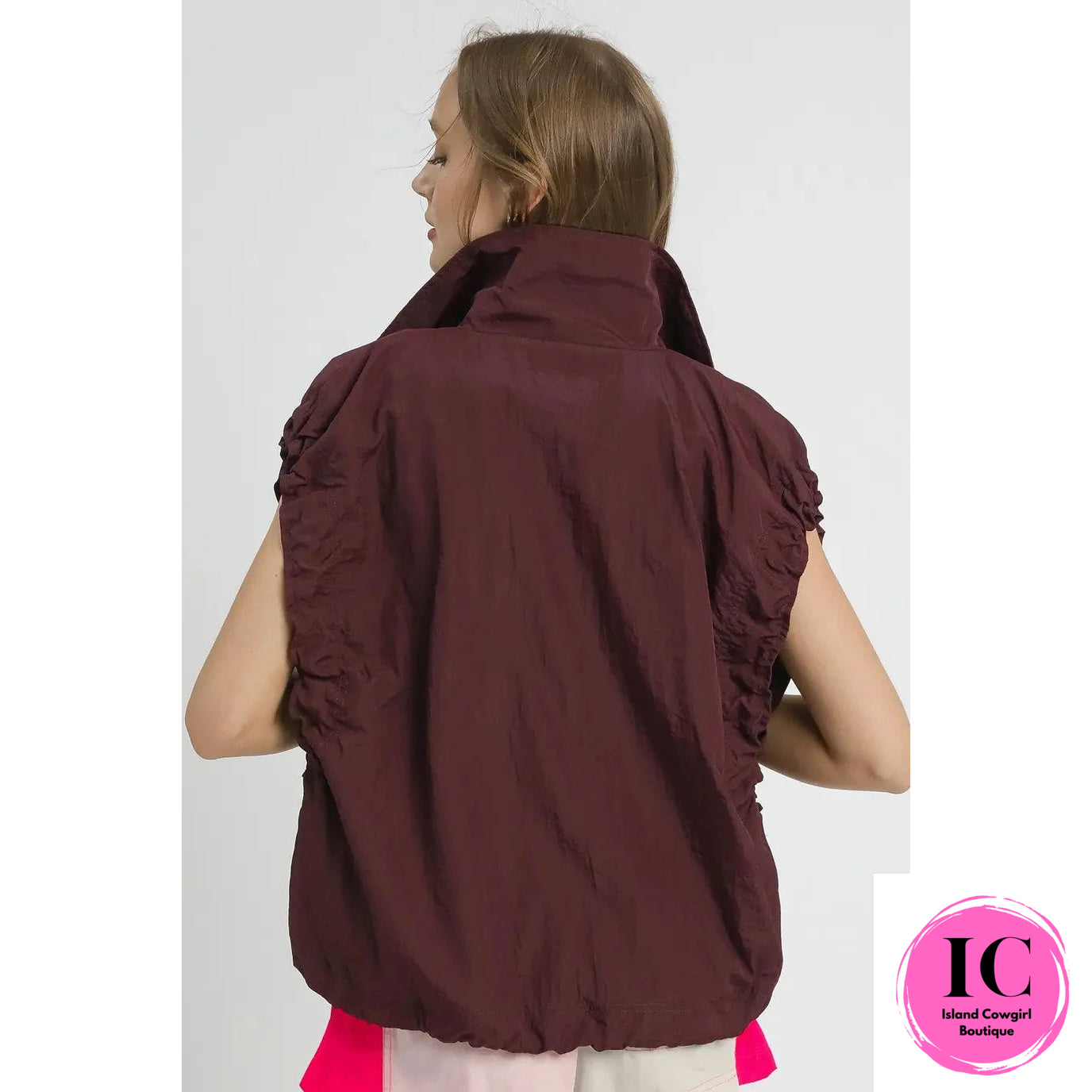 Travel On Burgundy Vest