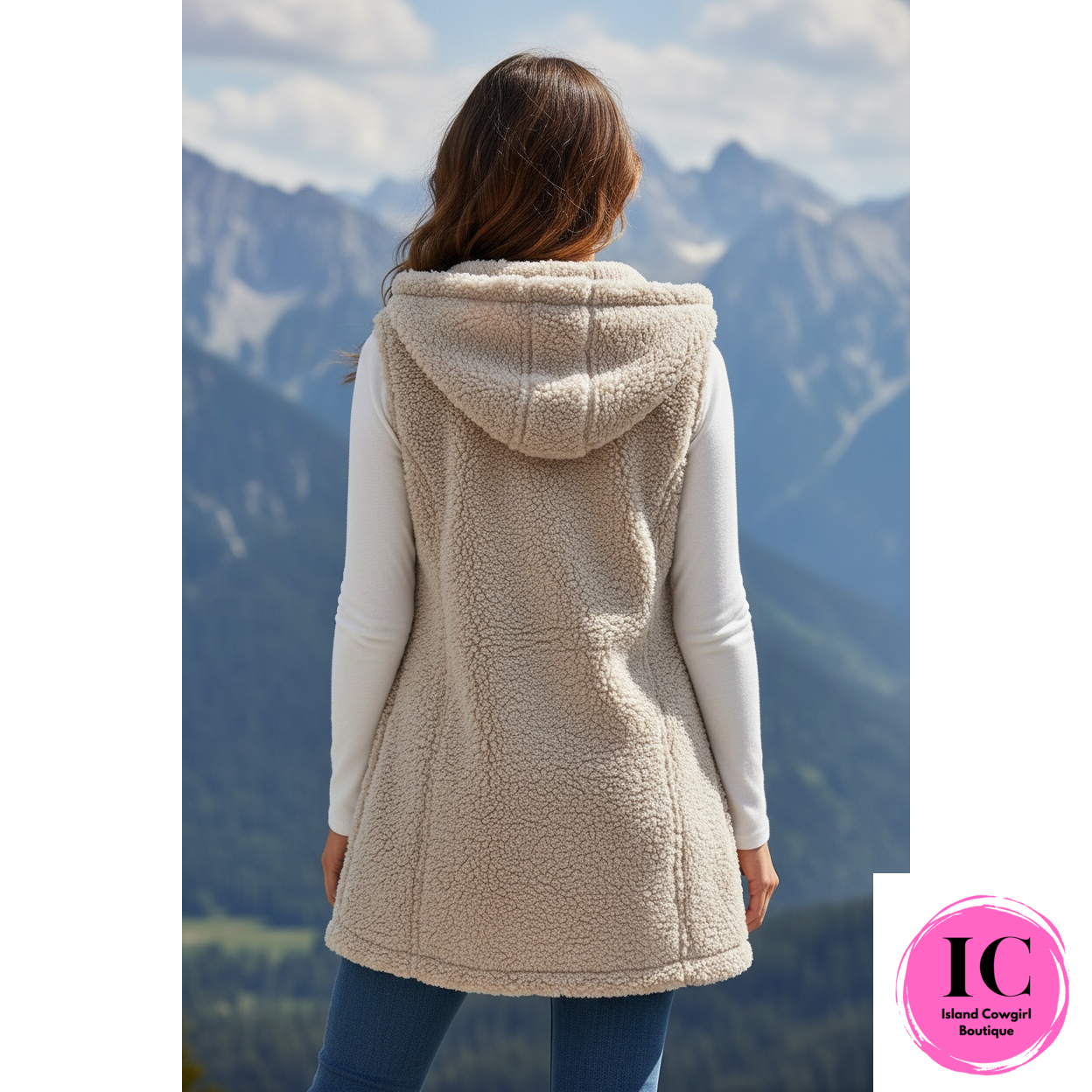 Crazy For You Cream Plush Vest