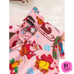 Holly Jolly Pink Toddler Dress